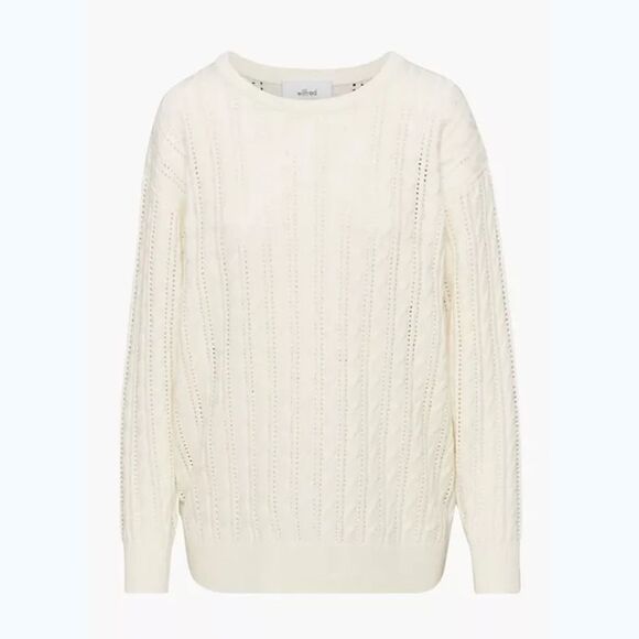 Aritzia Wilfred Library Sweater in Light Birch Size Small - Picture 1 of 8